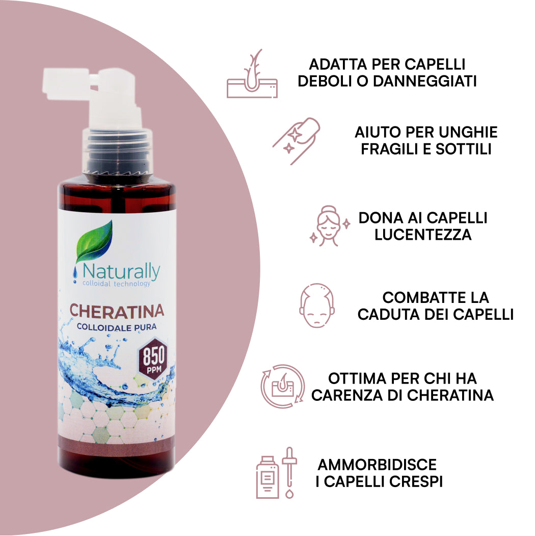 qualità cheratina colloidale pura - Naturallly integratori naturali